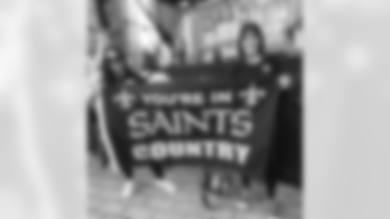 New Orleans Saints fans enjoyed the Week 12 entertainment in Champions Square ahead of the game against the Atlanta Falcons during the 2025 NFL season on Nov. 23, 2025.