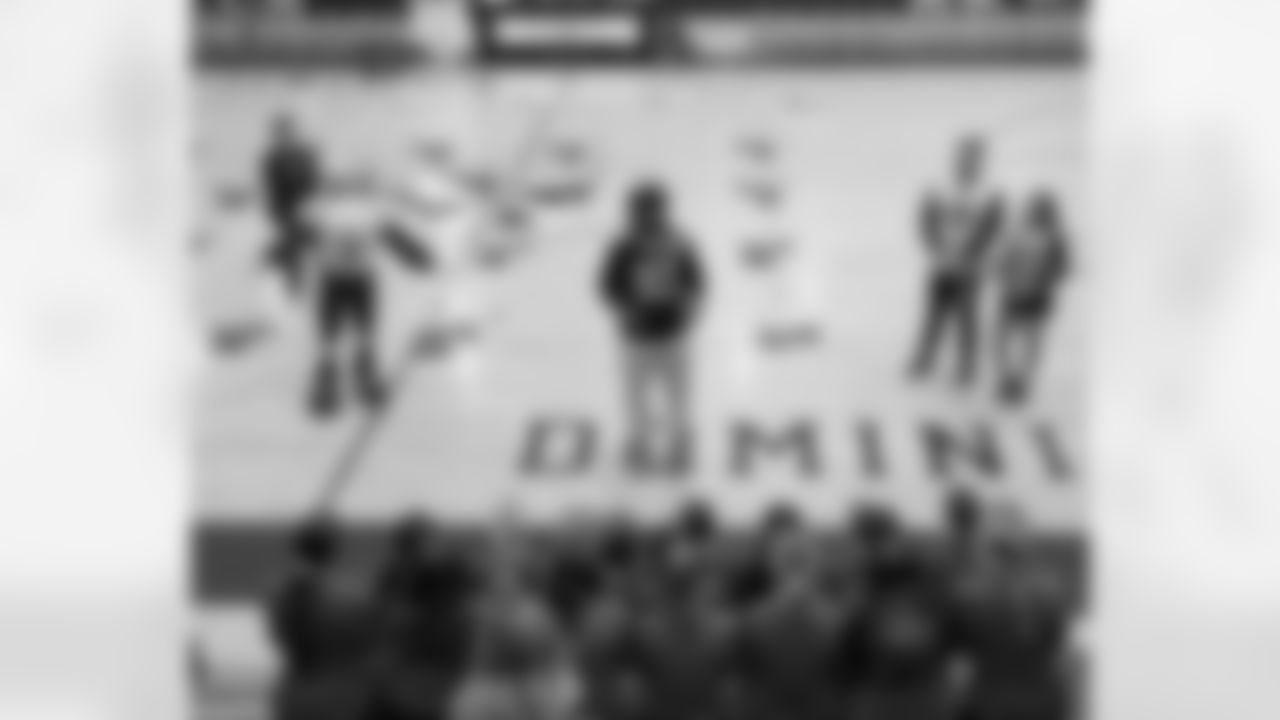 The New Orleans Saints and Ochsner hosted a CPR education event in partnership with the American Heart Association at St. Mary's Dominican High School on Feb. 27, 2026, as part of Heart Health Month. Saints tight end Juwan Johnson joined students for hands-on training, helping raise awareness about the importance of CPR education and heart health.