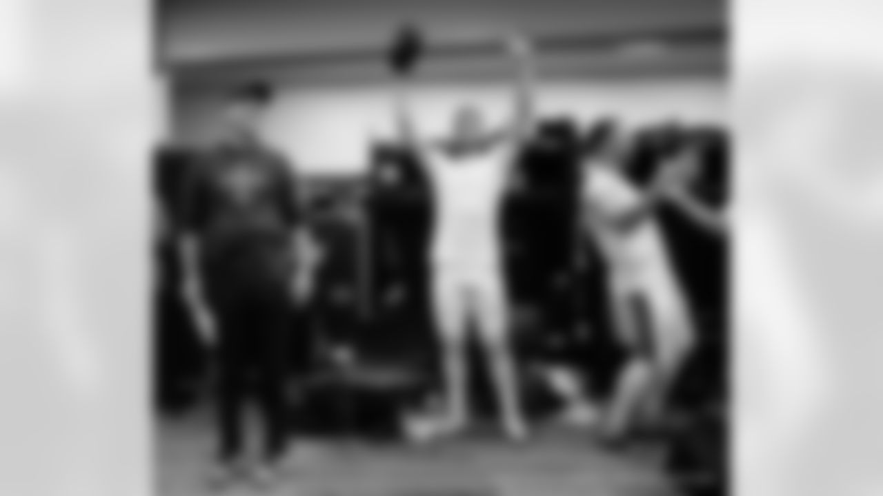 Head inside the New Orleans Saints locker room postgame after the Saints' win against the Carolina Panthers in Week 10 of the 2025 NFL Season presented by Bud Light.