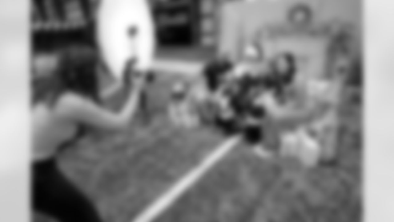 New Orleans Saints wide receiver Mason Tipton and linebacker Pete Werner joined members of the Saints Kids Club presented by Entergy, as well as the Pelicans and Saints Crib Clubs presented by Ochsner Children's Hospital, at the 2025 Holiday Huddle event on Wednesday, Dec. 10, 2025. Attendees enjoyed holiday-themed activities plus a Play Football Experience.