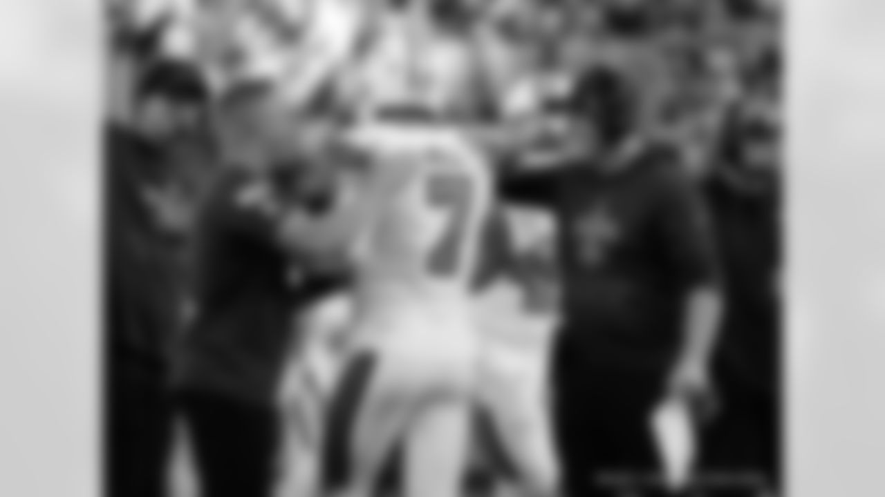 Check out the game action photos from the New Orleans Saints game against the Carolina Panthers for Week 10 of the 2025 NFL season on Nov. 9, 2025 at Bank of America Stadium.