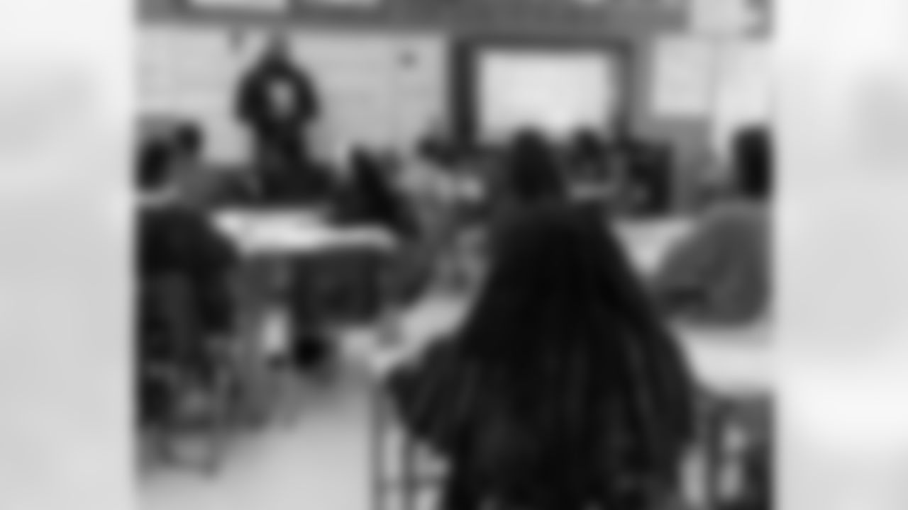 New Orleans Saints defensive end Cam Jordan visited students and staff at KIPP Morial School on Monday, Dec. 15, 2025, spending time engaging with students and supporting the school community.