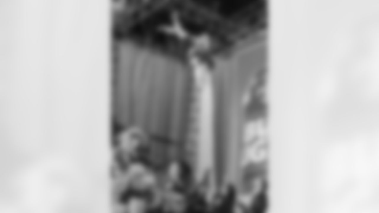 New Orleans Saints fans enjoyed the Week 16 entertainment in Champions Square ahead of the game against the New York Jets during the 2025 NFL season on Dec. 21, 2025.