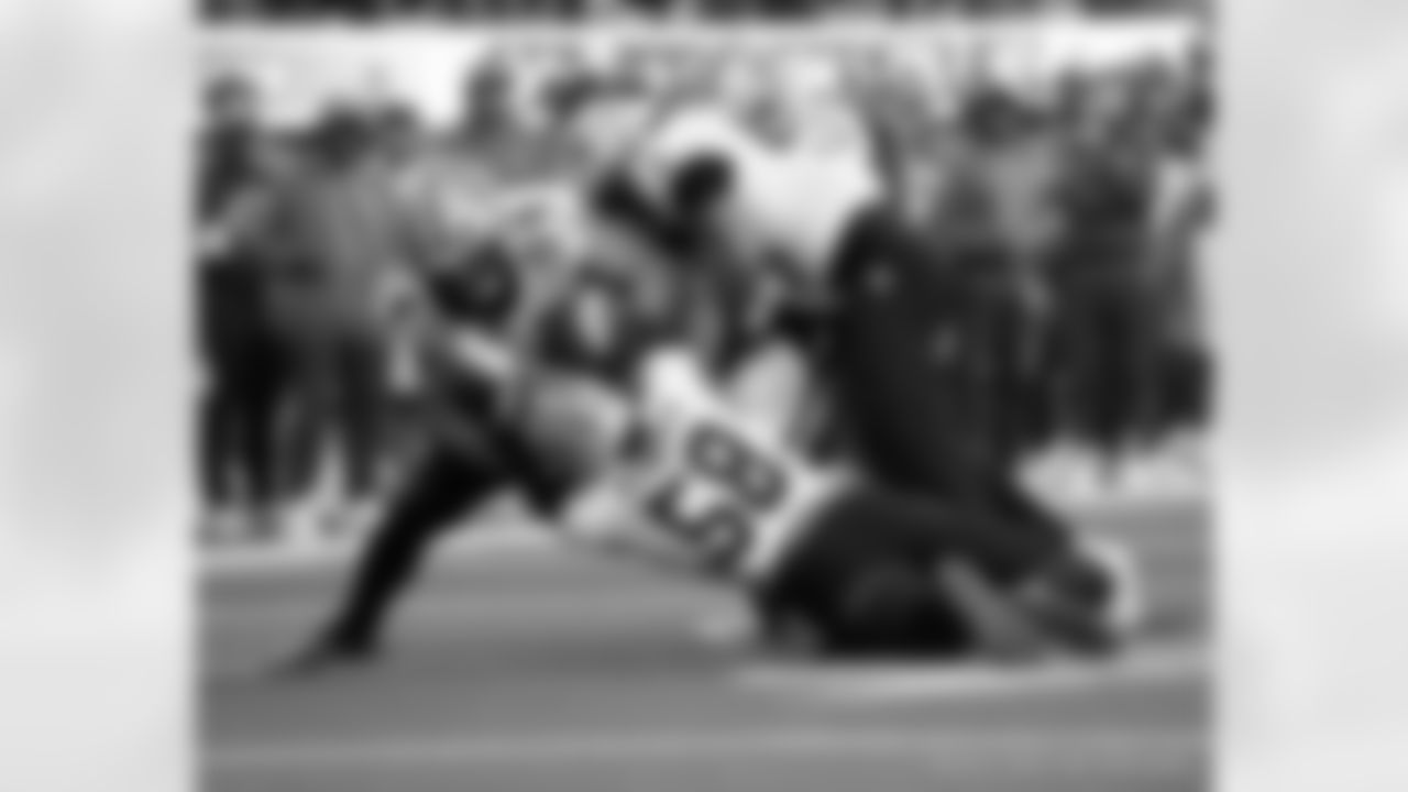 Check out the 20 best photos of the New Orleans defense in their game against the Los Angeles Rams for Week 9 of the 2025 NFL season on Nov. 2, 2025 at the SoFi Stadium.