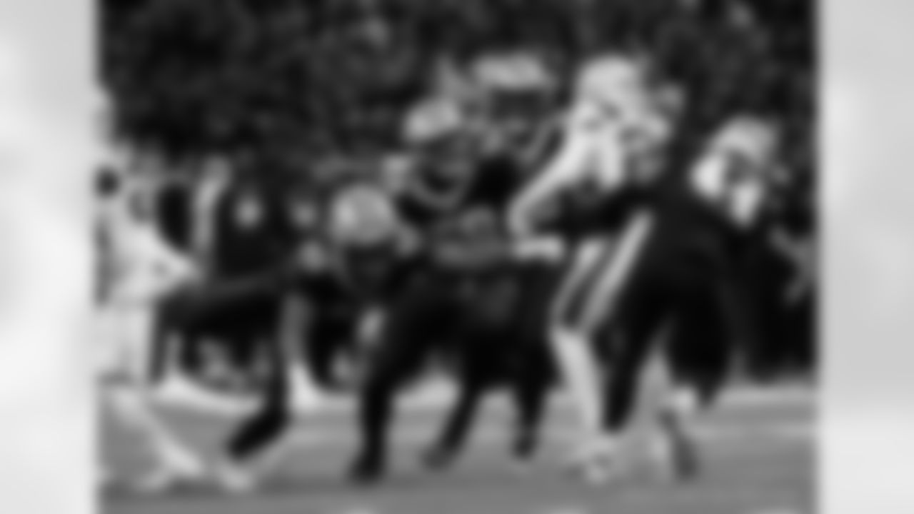 Check out the game action photos from the New Orleans Saints game against the New England Patriots for Week 6 of the 2025 NFL season on October 12, 2025 at Caesars Superdome.