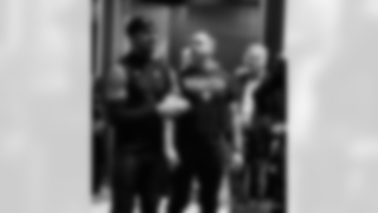 Head inside the New Orleans Saints locker room postgame after the Saints' win against the Carolina Panthers in Week 15 of the 2025 NFL Season presented by Bud Light.