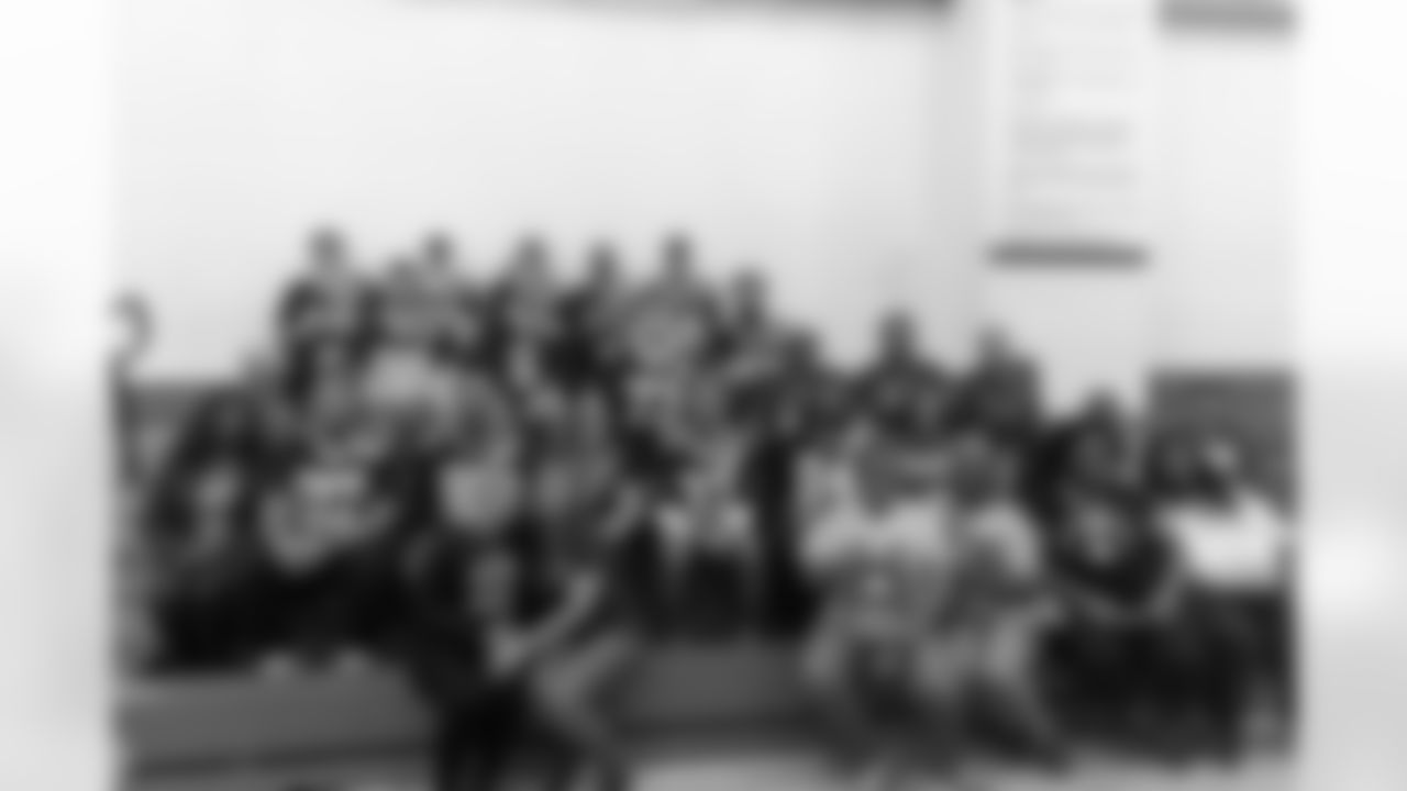 New Orleans Saints players hosted their annual Thanksgiving turkey giveaway at Dryades YMCA on Tuesday, Nov. 18, 2025. The players purchased turkeys and fixings from Rouses Markets to feed families in need, while giving them the opportunity to meet some of their favorite players during the annual holiday event.