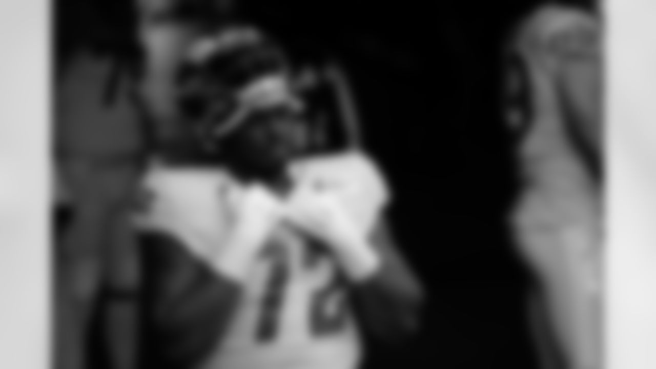 Los Angeles Rams offensive lineman Tremayne Anchrum (72) waits in the tunnel before an NFL football game against the Seattle Seahawks, Sunday, Dec. 27, 2020, in Seattle. (AP Photo/Scott Eklund)