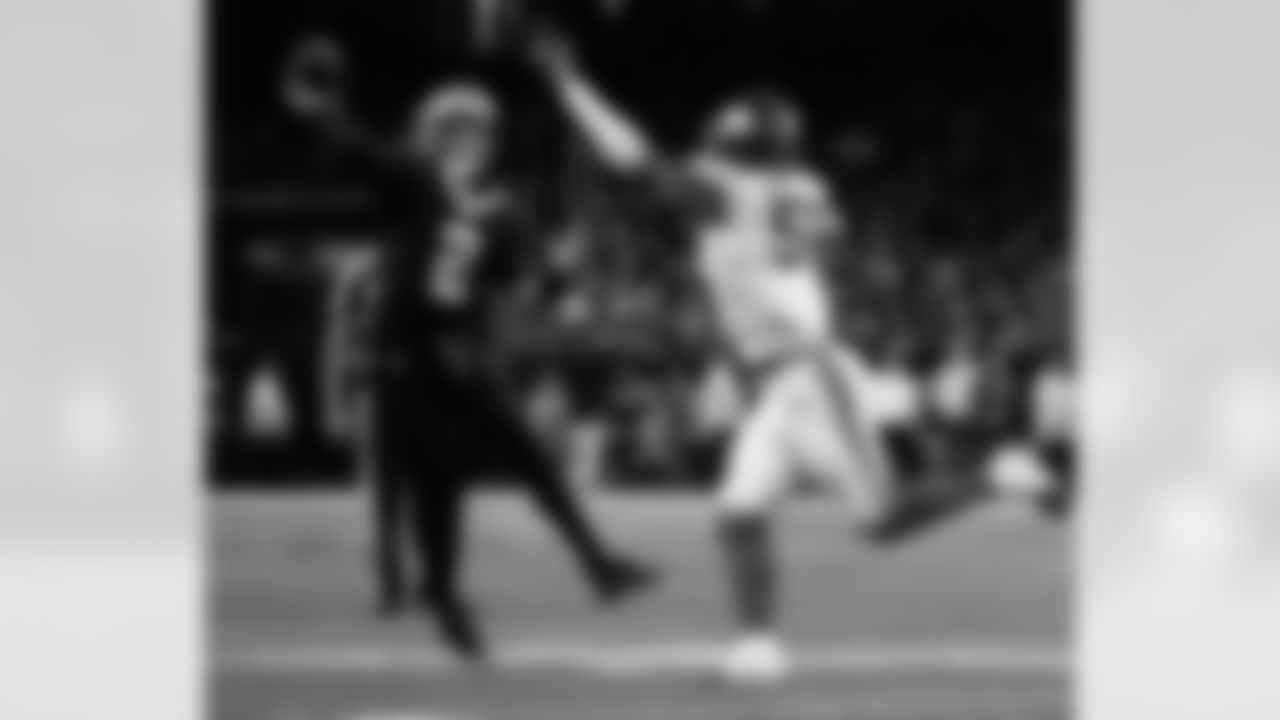 Check out the game action photos from the New Orleans Saints game against the New York Giants for Week 5 of the 2025 NFL season on Oct. 5, 2025 at Caesars Superdome.