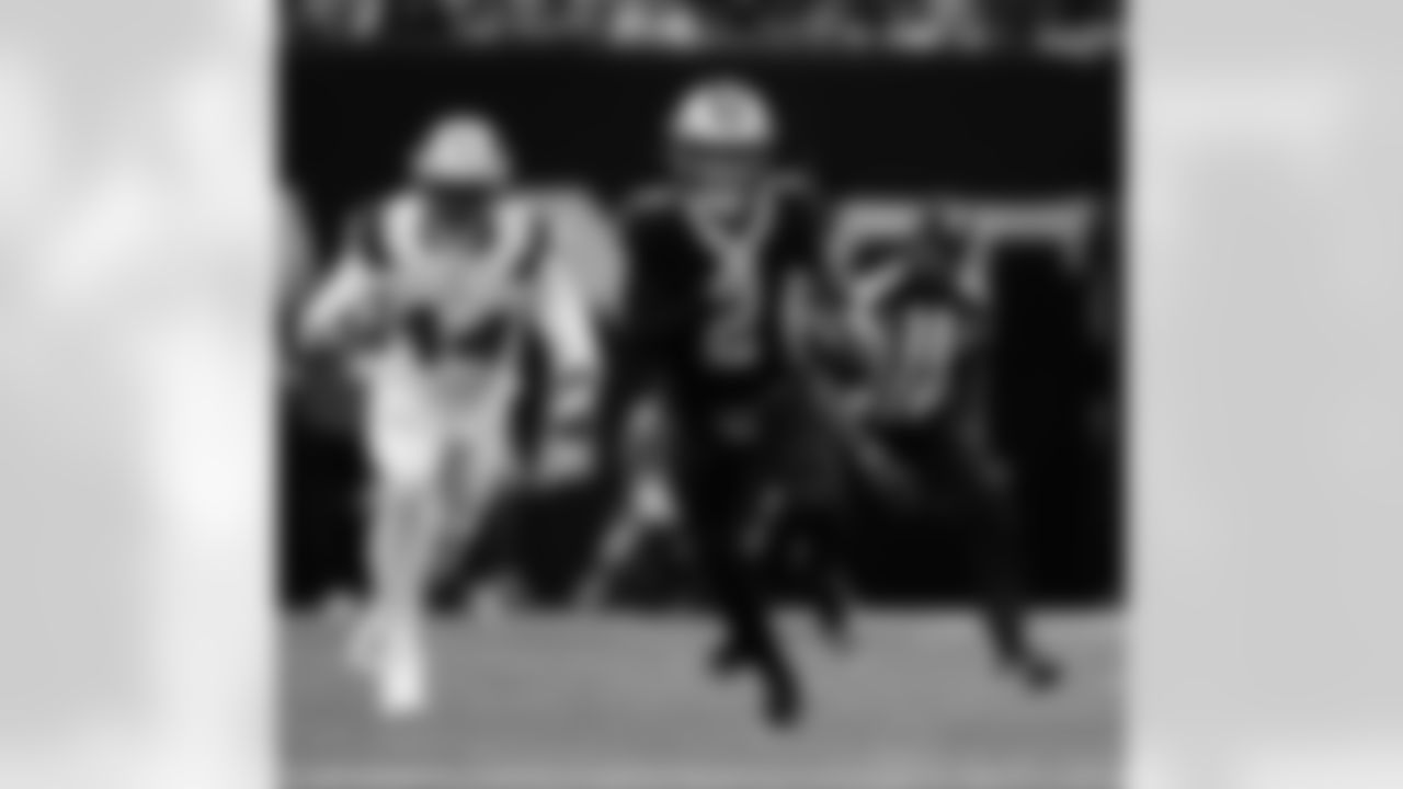 Check out the game action photos from the New Orleans Saints game against the New England Patriots for Week 6 of the 2025 NFL season on October 12, 2025 at Caesars Superdome.