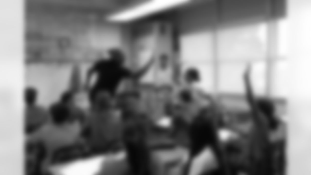 New Orleans Saints defensive end Cam Jordan visited students and staff at Bissonet Plaza Elementary School on Tuesday, Nov. 18, 2025.