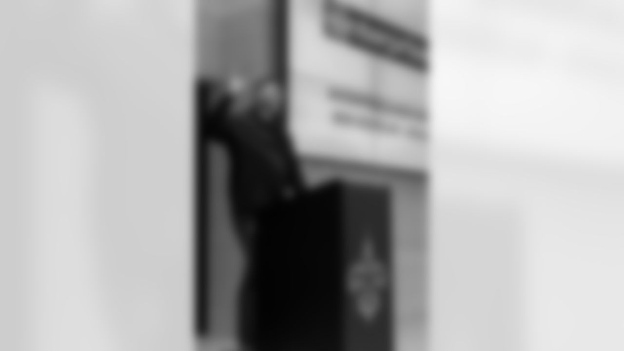 The New Orleans Saints hosted the annual Enterprise Scholar Athlete Banquet at the Ochsner Sports Performance Center on Tuesday, February 24, 2025. New Orleans Saints center Will Clapp served as guest speakers at the event.