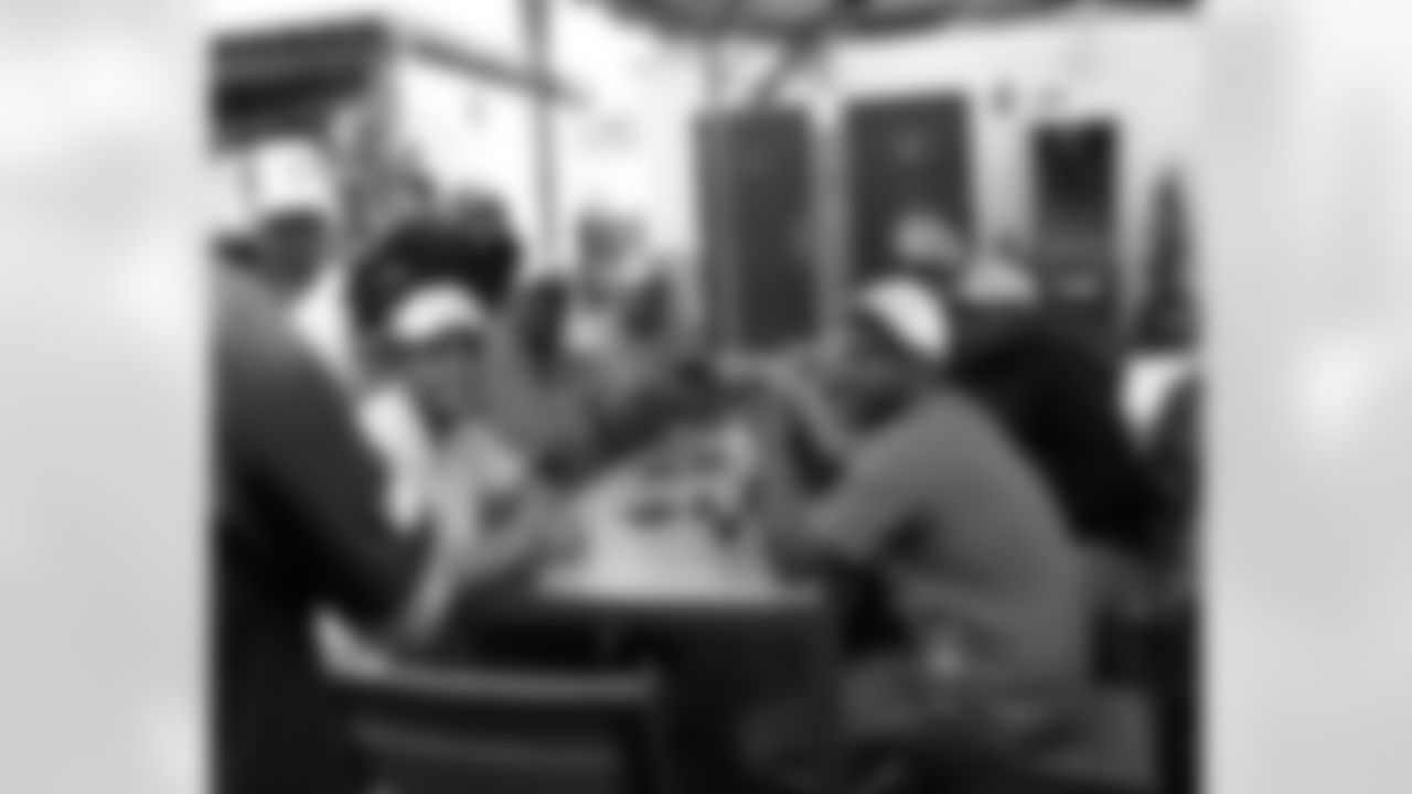 The New Orleans Saints hosted a watch party presented by Bud Light for their game against the Tennessee Titans on Dec. 28, 2025 at Bayou Beer Garden in New Orleans, Louisiana. Members of the Saints Cheer Krewe were in attendance and interacting with fans during the event.