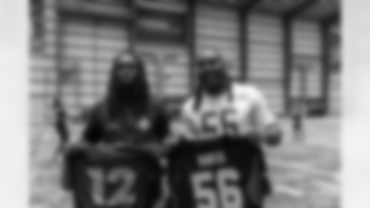 New Orleans Saints head coach Kellen Moore and Saints players welcomed the Paris Musketeers to the Ochsner Sports Performance Center on Saturday, November 22, 2025.