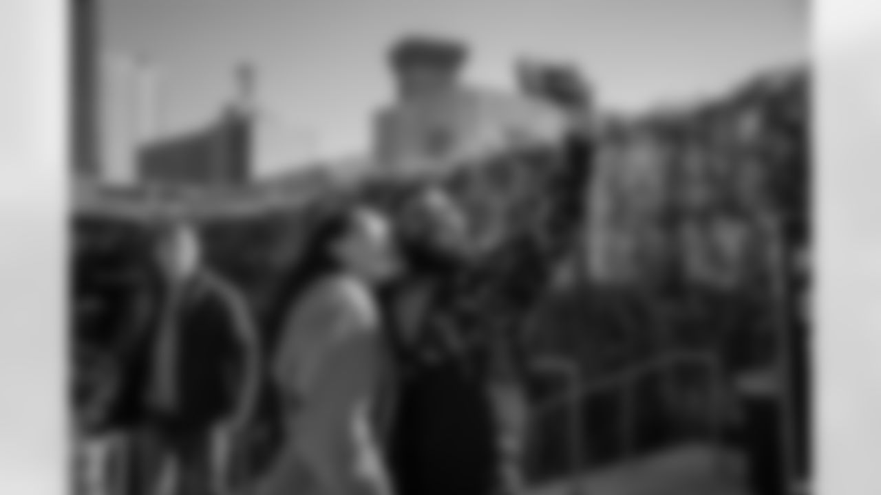 New Orleans Saints fans enjoyed the Week 15 entertainment in Champions Square ahead of the game against the Carolina Panthers during the 2025 NFL season on Dec. 14, 2025.