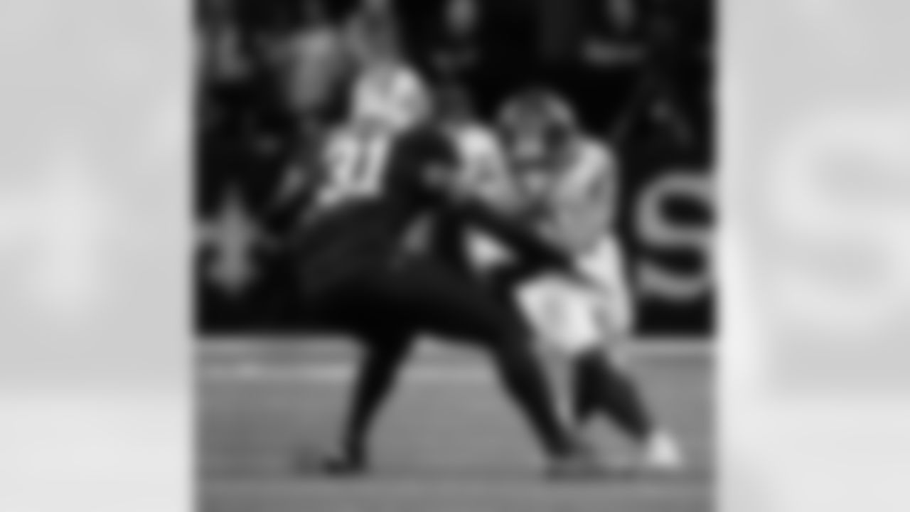 Check out the game action photos from the New Orleans Saints game against the New York Giants for Week 5 of the 2025 NFL season on Oct. 5, 2025 at Caesars Superdome.
