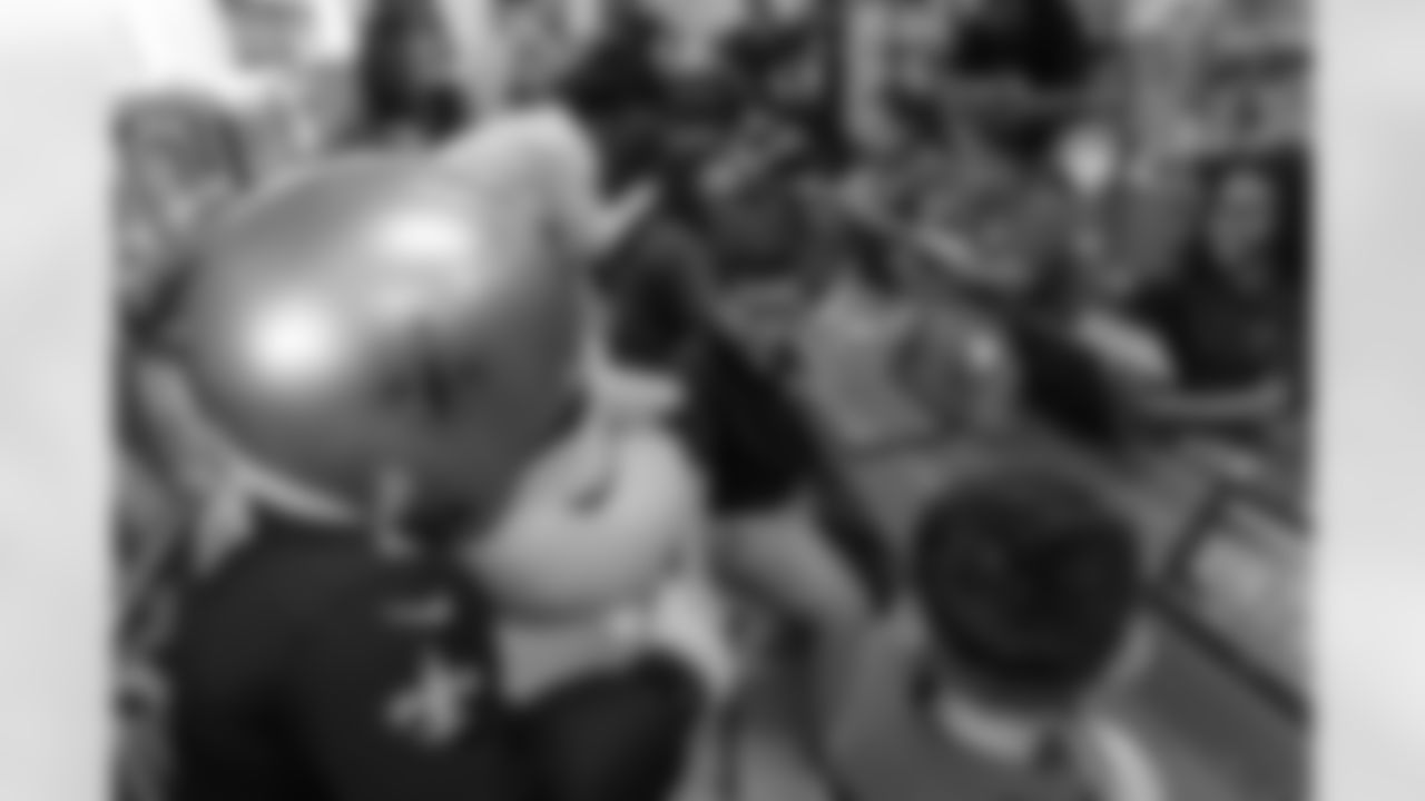 New Orleans Saints defensive end Cam Jordan joined students at Clancy Elementary School to unveil the school's new computer lab with new tech equipment and office supplies courtesy of Cox on Tuesday, Nov. 4, 2025.