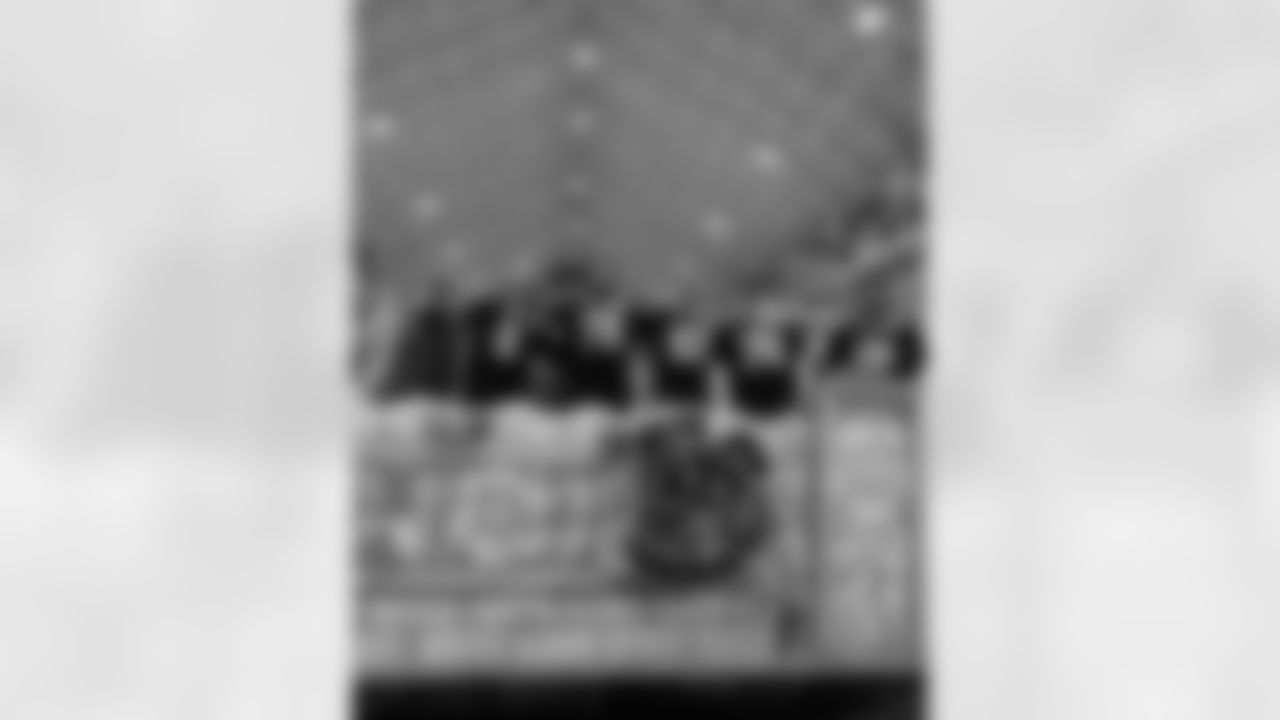 New Orleans Saints quarterback Tyler Shough served as grand marshal for the Krewe of Pygmalion with center Erik McCoy, guard Nick Saldiveri, tight end Foster Moreau, tight end Moliki Matavao, and center Will Clapp riding down the Uptown route during the 2026 Mardi Gras season on Saturday, February 7, 2026.