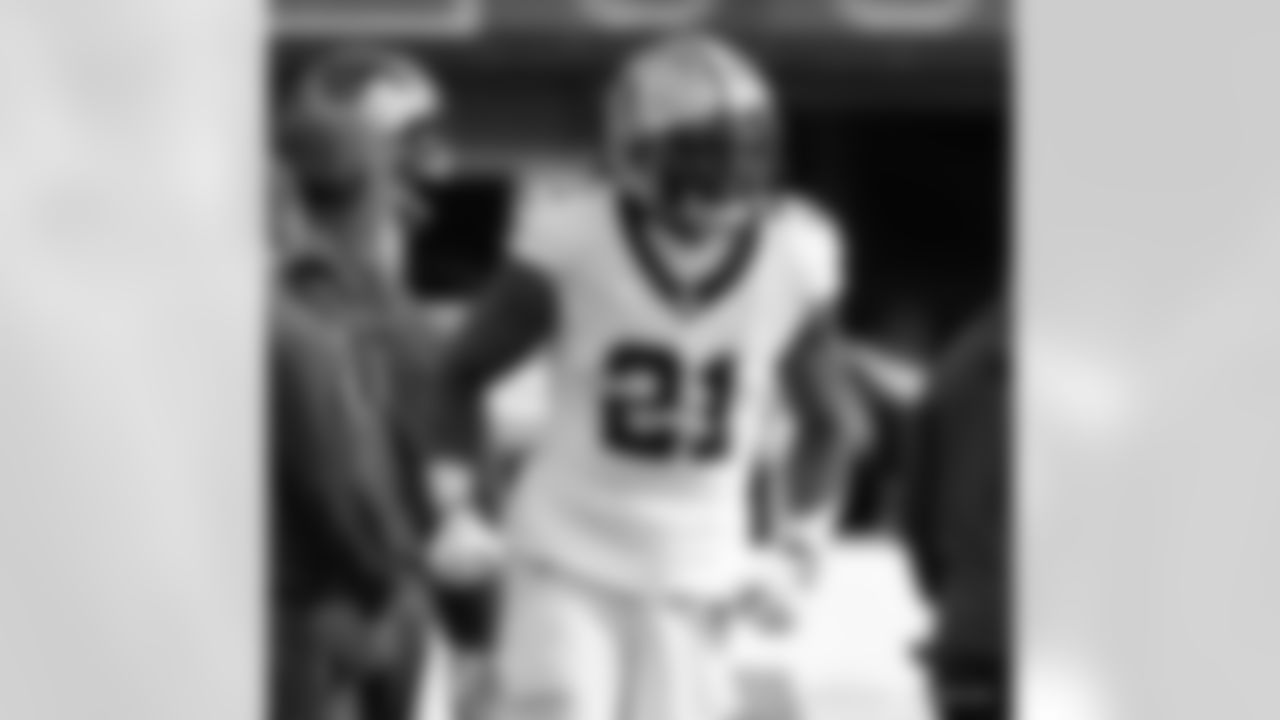 RB Jamaal Williams (21) in action during the New Orleans Saints game against the New York Giants for Week 14 of the 2024 NFL Season on Dec. 8, 2024 at MetLife Stadium.