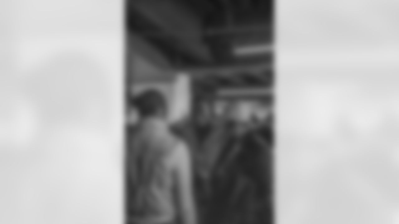 New Orleans Saints Owner Gayle Benson and recent Saints Hall of Fame inductee Tracy Porter greeted season ticket holders as their names were added to the 50th Season Ticket Holder monument prior to the Saints game on Sunday, Dec. 14, 2025.