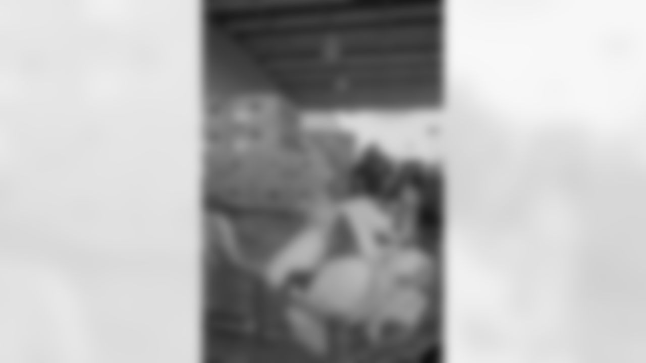 New Orleans Saints defensive end Cam Jordan welcomed local residents to the Cam Jordan Foundation's Turkey giveaway where he distributed holiday meals on Nov. 25, 2025.