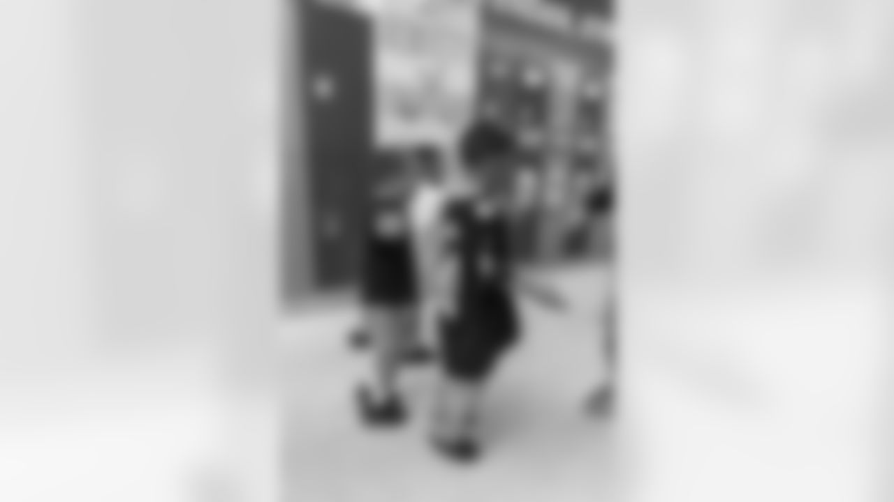 New Orleans Saints defensive end Cameron Jordan visited students and staff at Holy Cross School on Tuesday, Oct. 28, 2025.