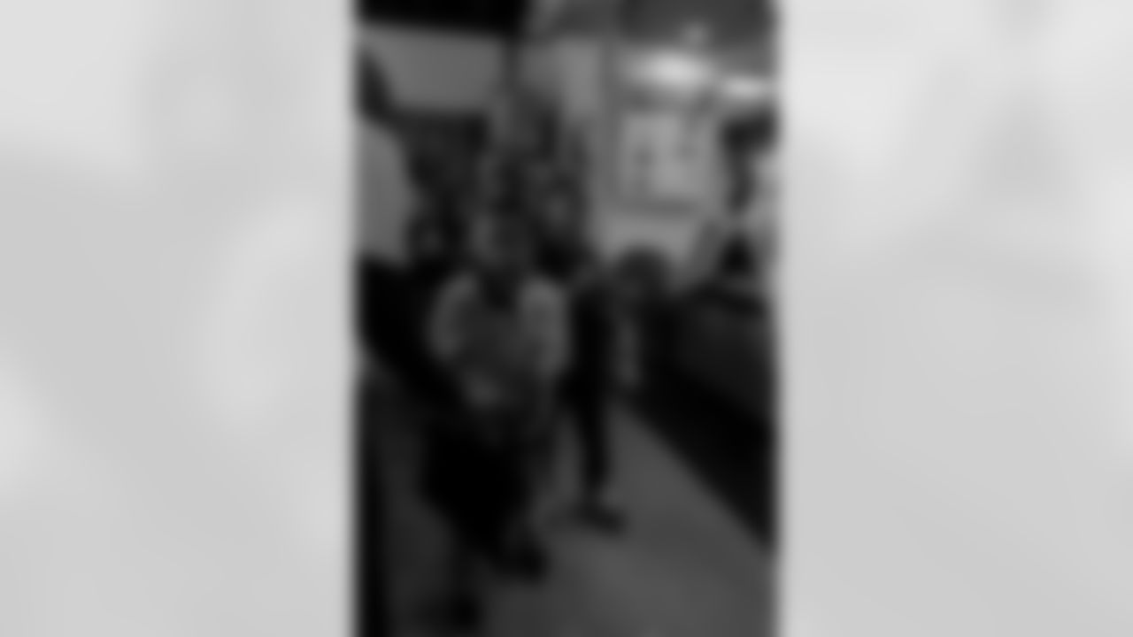 New Orleans Saints quarterback Tyler Shough and defensive end Cam Jordan joined Raising Cane's to surprise 100 kids from the Boys and Girls Club of Metro Louisiana with new bikes and helmets for the holidays on Tuesday, Dec. 9, 2025.