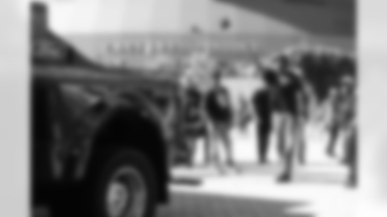 New Orleans Saints fans enjoyed the Week 12 entertainment in Champions Square ahead of the game against the Atlanta Falcons during the 2025 NFL season on Nov. 23, 2025.