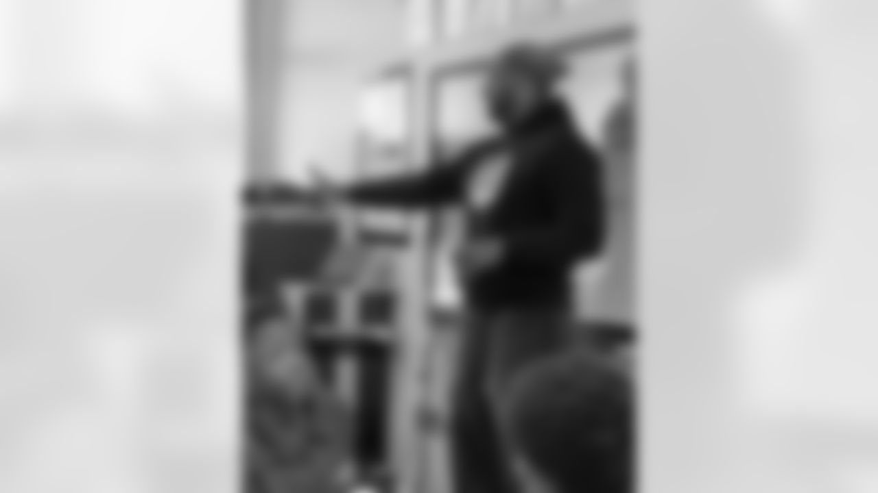 New Orleans Saints defensive end Cam Jordan visited students and staff at KIPP Morial School on Monday, Dec. 15, 2025, spending time engaging with students and supporting the school community.