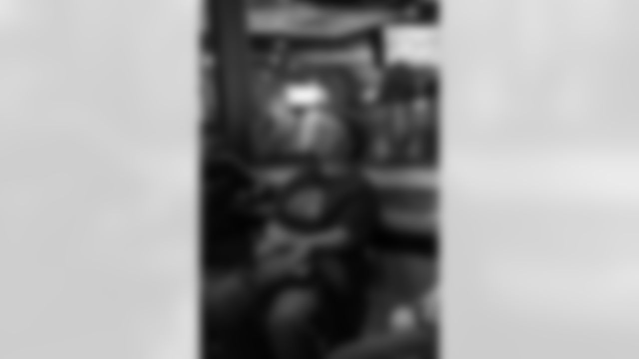 The New Orleans Saints hosted a watch party presented by Bud Light for their game against the Tampa Bay Buccaneers on Dec. 7, 2025 at Manning's in New Orleans, Louisiana. Members of the Saints Cheer Krewe were in attendance and interacting with fans during the event.