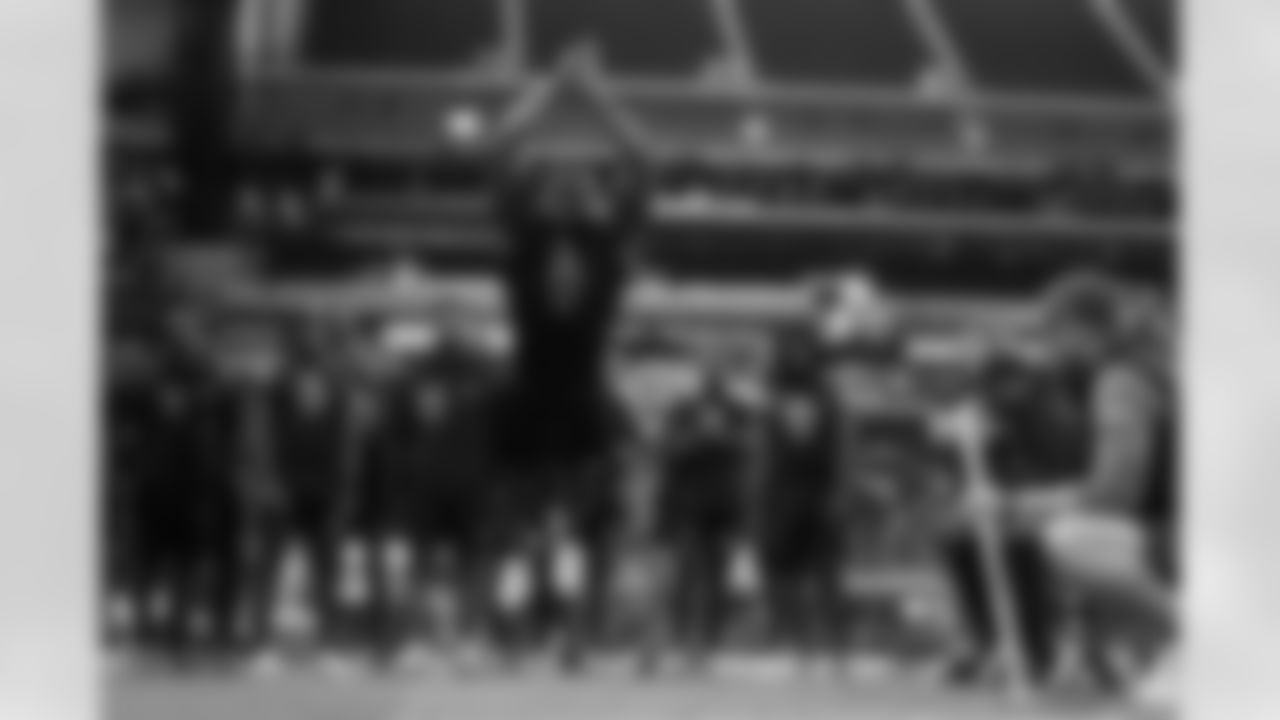 Notre Dame running back Jadarian Price (15) participates in a drill during the 2026 NFL Scouting Combine on Saturday, February 28, 2026 in Indianapolis, Indiana.