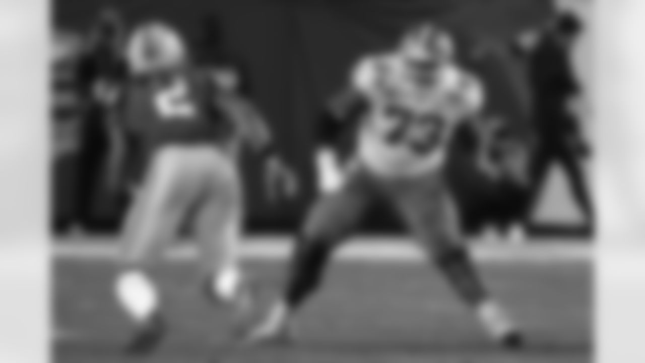 Clemson offensive tackle Tremayne Anchrum (73) during the first half of the Fiesta Bowl NCAA college football game against Ohio State, Saturday, Dec. 28, 2019, in Glendale, Ariz. (AP Photo/Rick Scuteri).