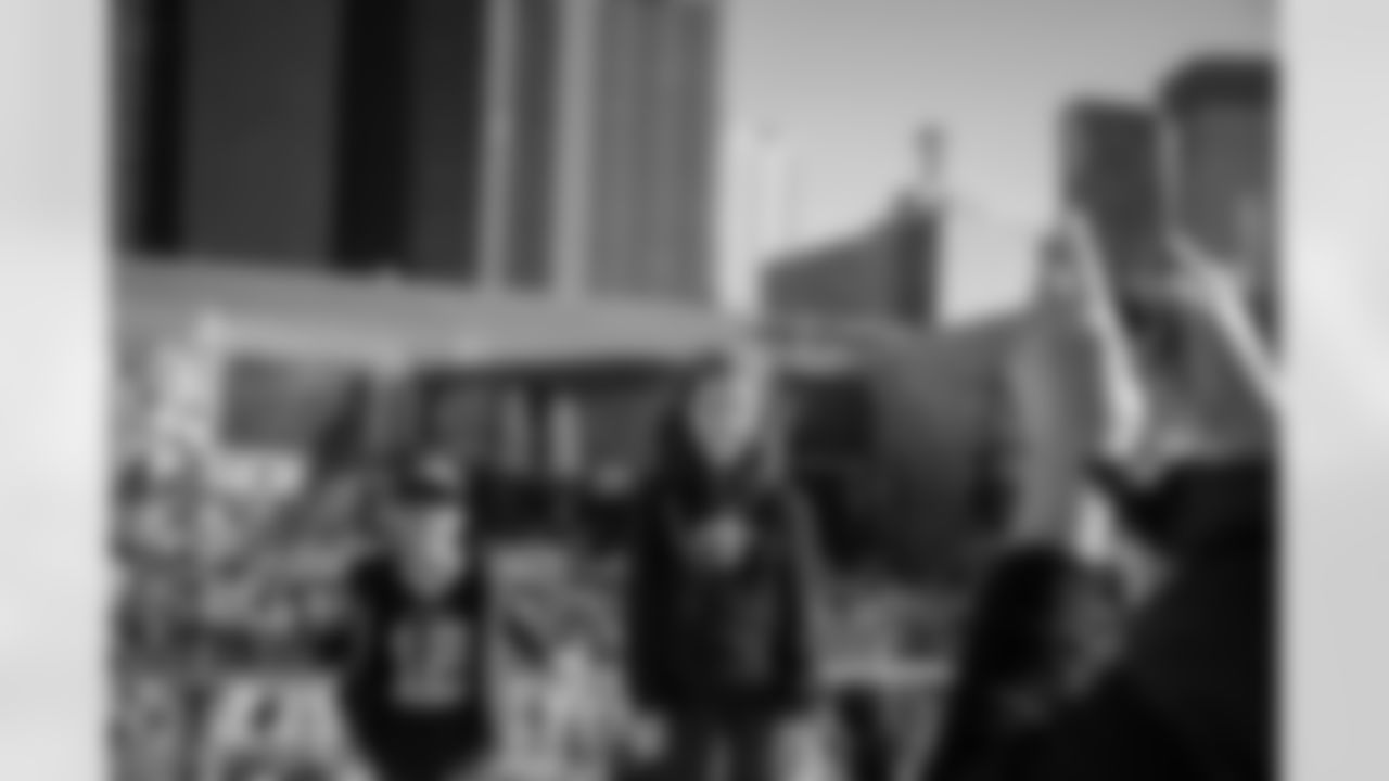 New Orleans Saints fans enjoyed the Week 15 entertainment in Champions Square ahead of the game against the Carolina Panthers during the 2025 NFL season on Dec. 14, 2025.