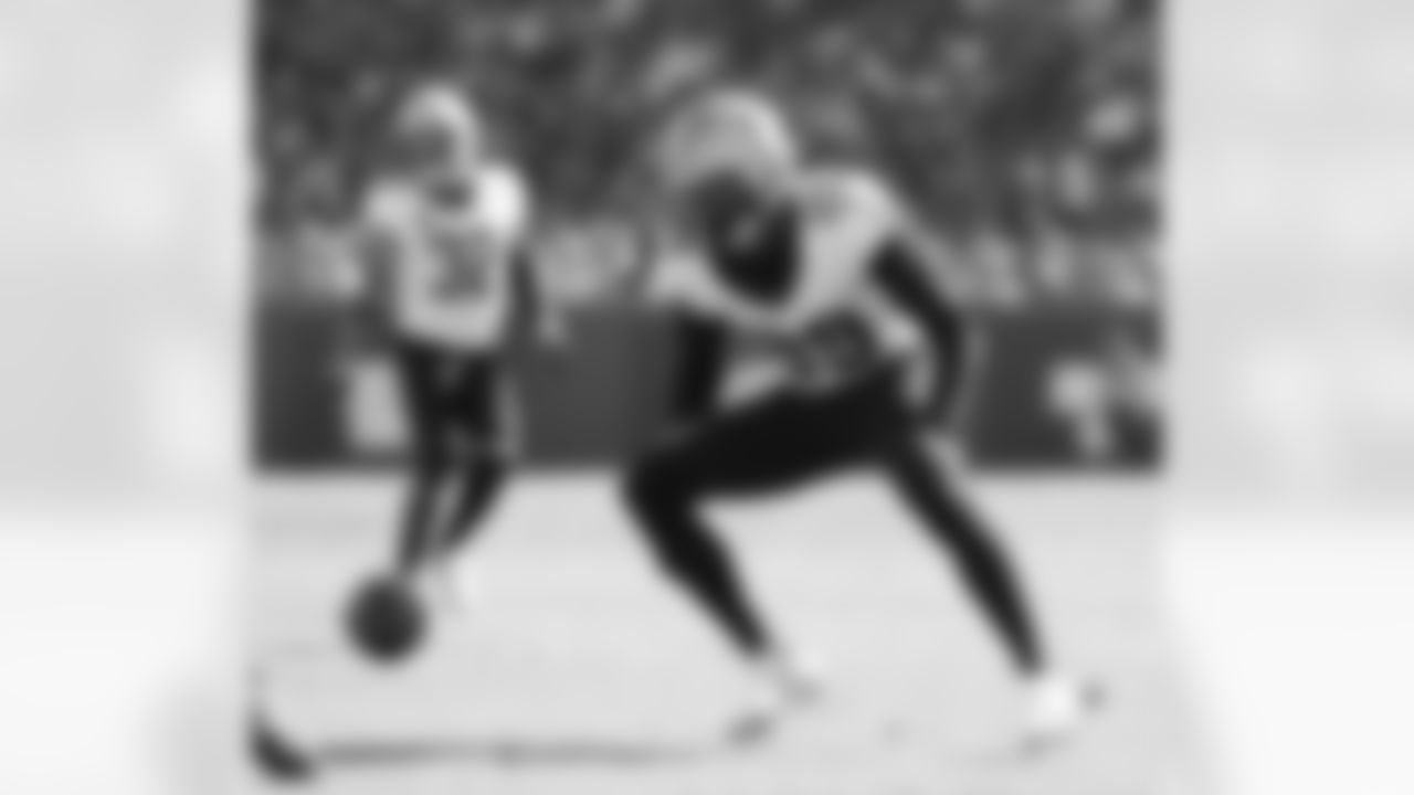 Check out photos of New Orleans Saints cornerback Paulson Adebo in action throughout the 2023 NFL season.