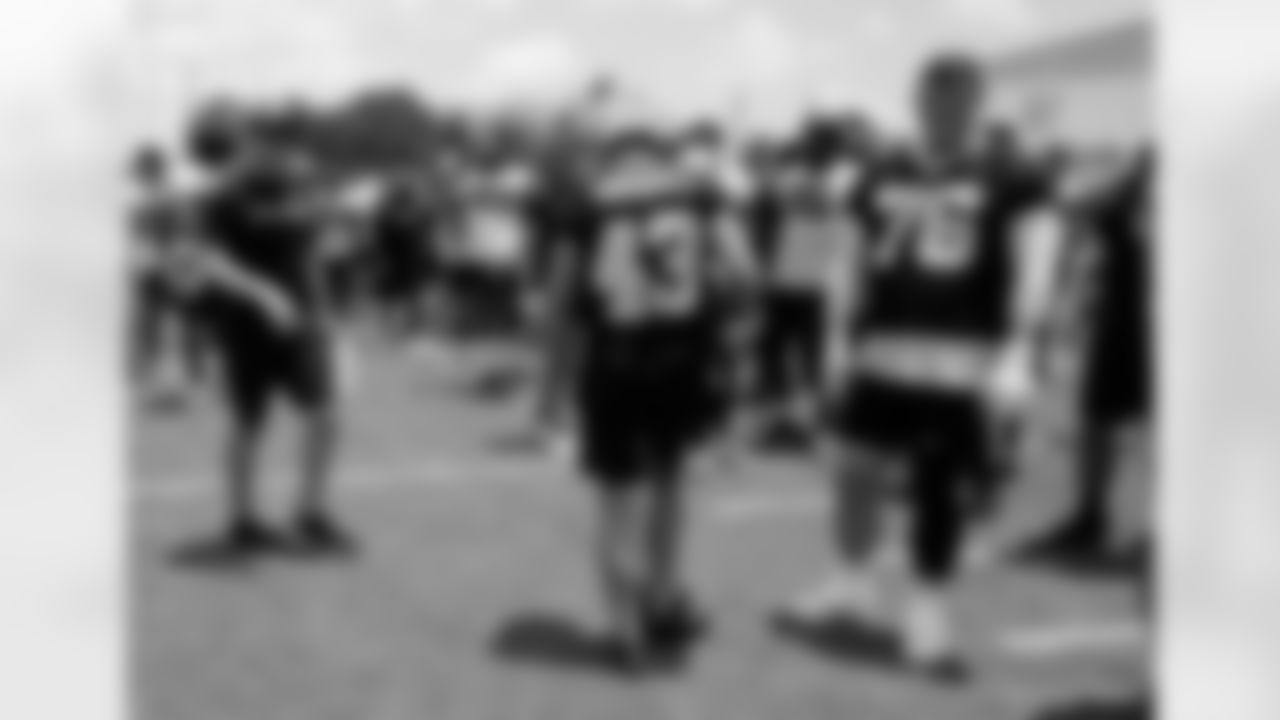 New Orleans Saints players participate in Day 1 of 2025 Saints Minicamp at the Ochsner Sports Performance Center on Tuesday, June 10, 2025.