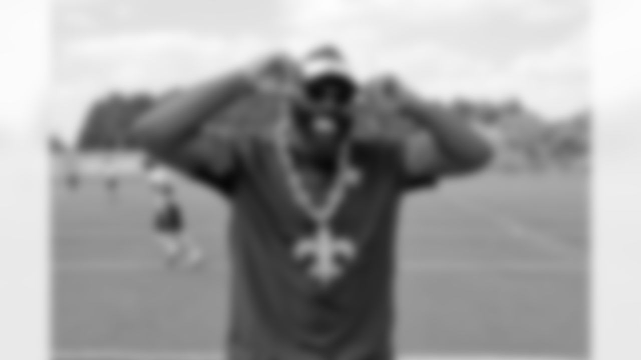 New Orleans Saints linebacker Demario Davis joined young athletes for a Play Football Experience and Flag Football clinic in Paris, France on Saturday, July 12, 2025.