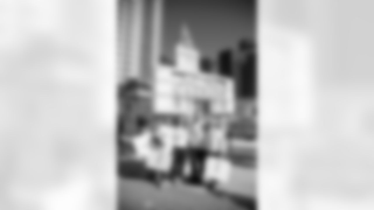 New Orleans Saints fans enjoyed the Week 15 entertainment in Champions Square ahead of the game against the Carolina Panthers during the 2025 NFL season on Dec. 14, 2025.