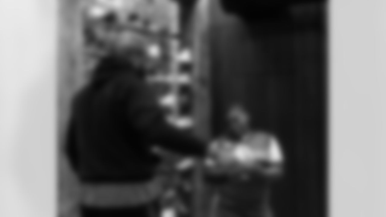 New Orleans Saints defensive end Cameron Jordan gifted dozens of local youth with a pair of sneakers of their choice at Sneaker Politics in the French Quarter on Monday, December 22, 2025.