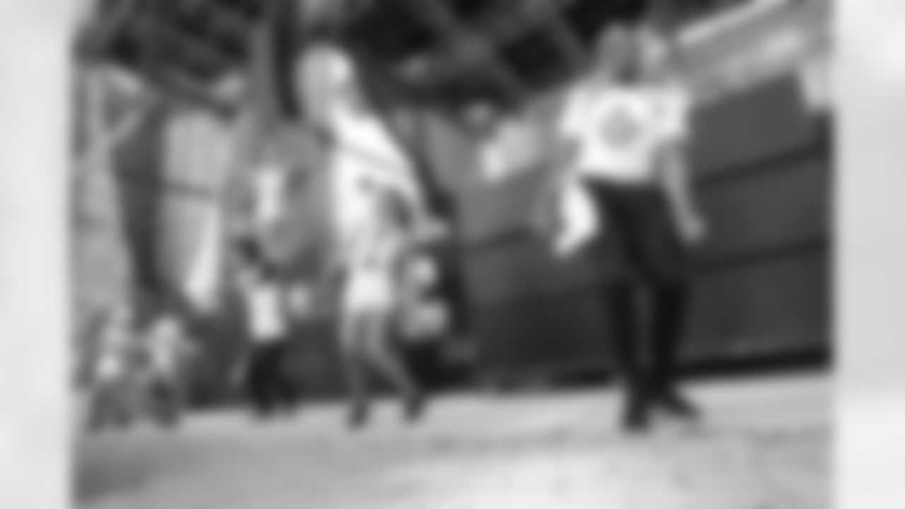 New Orleans Saints fans enjoyed the Week 12 entertainment in Champions Square ahead of the game against the Atlanta Falcons during the 2025 NFL season on Nov. 23, 2025.