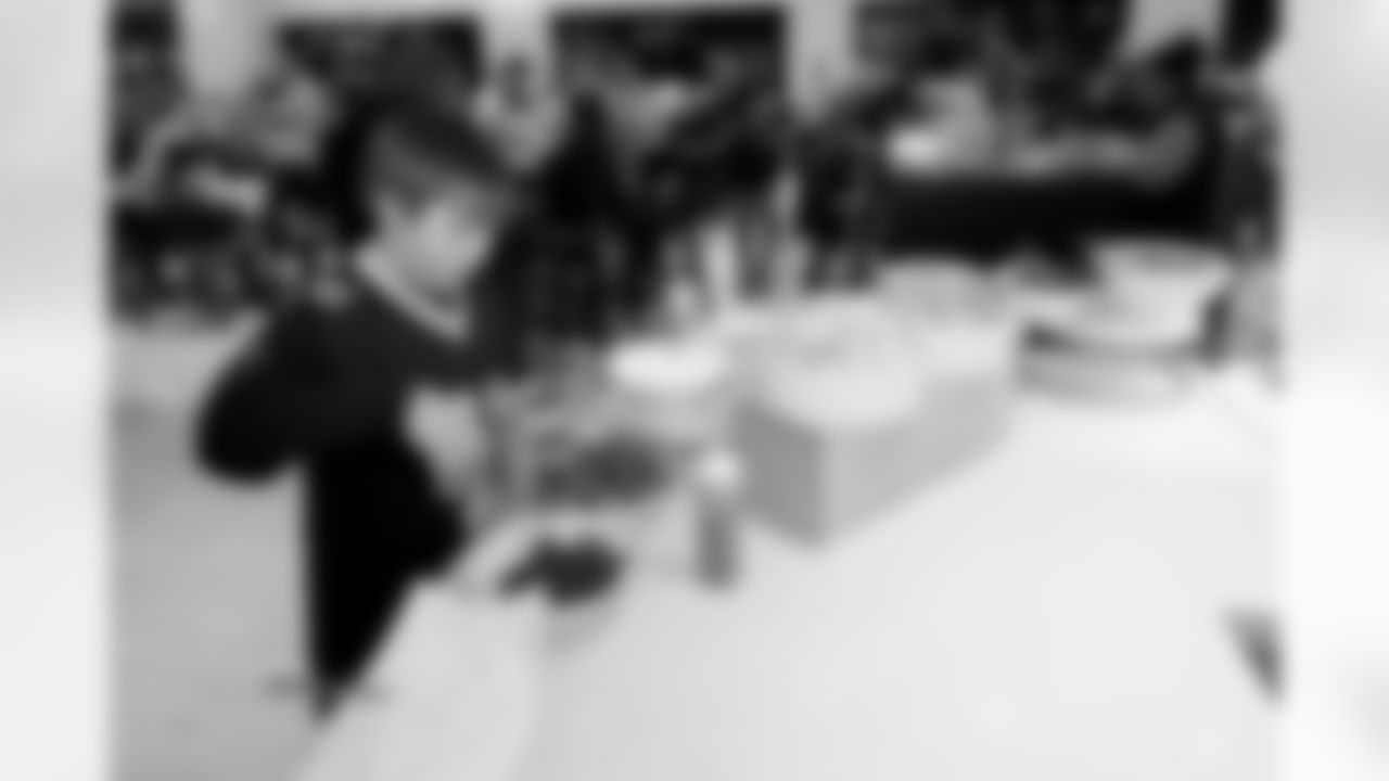 New Orleans Saints wide receiver Mason Tipton and linebacker Pete Werner joined members of the Saints Kids Club presented by Entergy, as well as the Pelicans and Saints Crib Clubs presented by Ochsner Children's Hospital, at the 2025 Holiday Huddle event on Wednesday, Dec. 10, 2025. Attendees enjoyed holiday-themed activities plus a Play Football Experience.