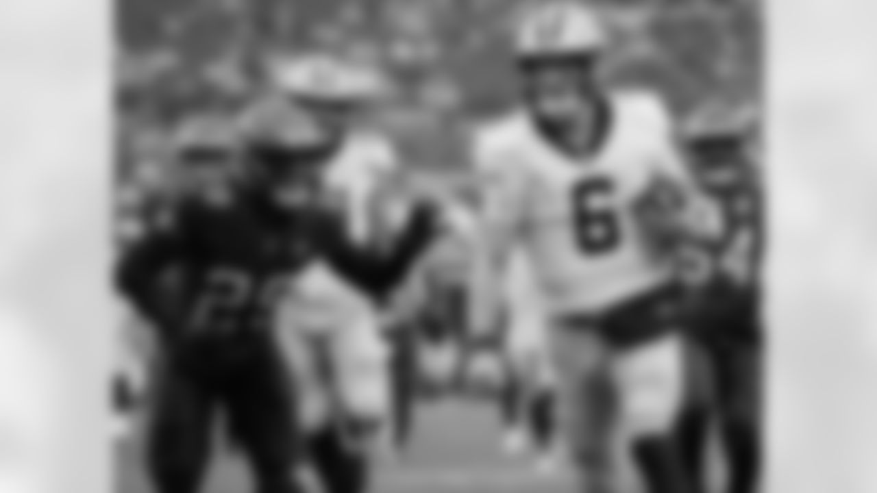 Check out the best photos of the New Orleans offense in their game against the Tampa Bay Buccaneers for Week 14 of the 2025 NFL season on Dec. 7, 2025 at Raymond James Stadium.