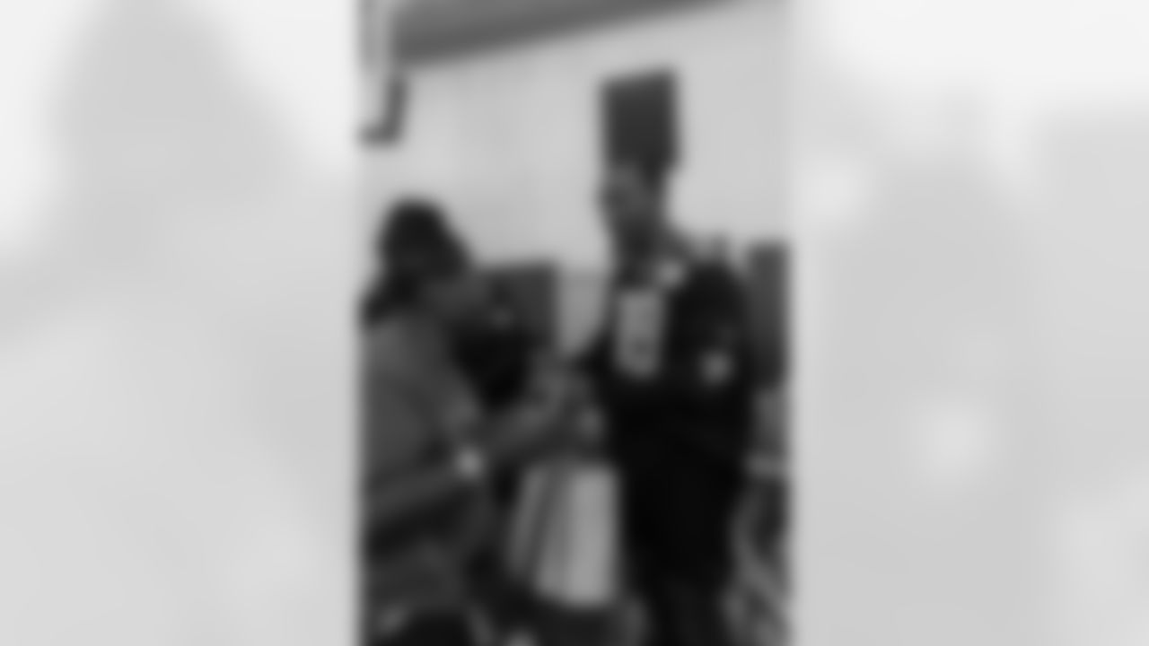 New Orleans Saints players hosted their annual Thanksgiving turkey giveaway at Dryades YMCA on Tuesday, Nov. 18, 2025. The players purchased turkeys and fixings from Rouses Markets to feed families in need, while giving them the opportunity to meet some of their favorite players during the annual holiday event.