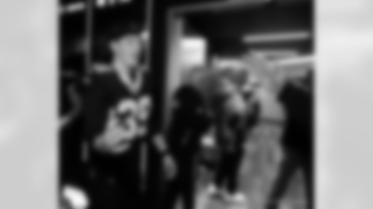 Head inside the New Orleans Saints locker room postgame after the Saints' win against the Carolina Panthers in Week 15 of the 2025 NFL Season presented by Bud Light.