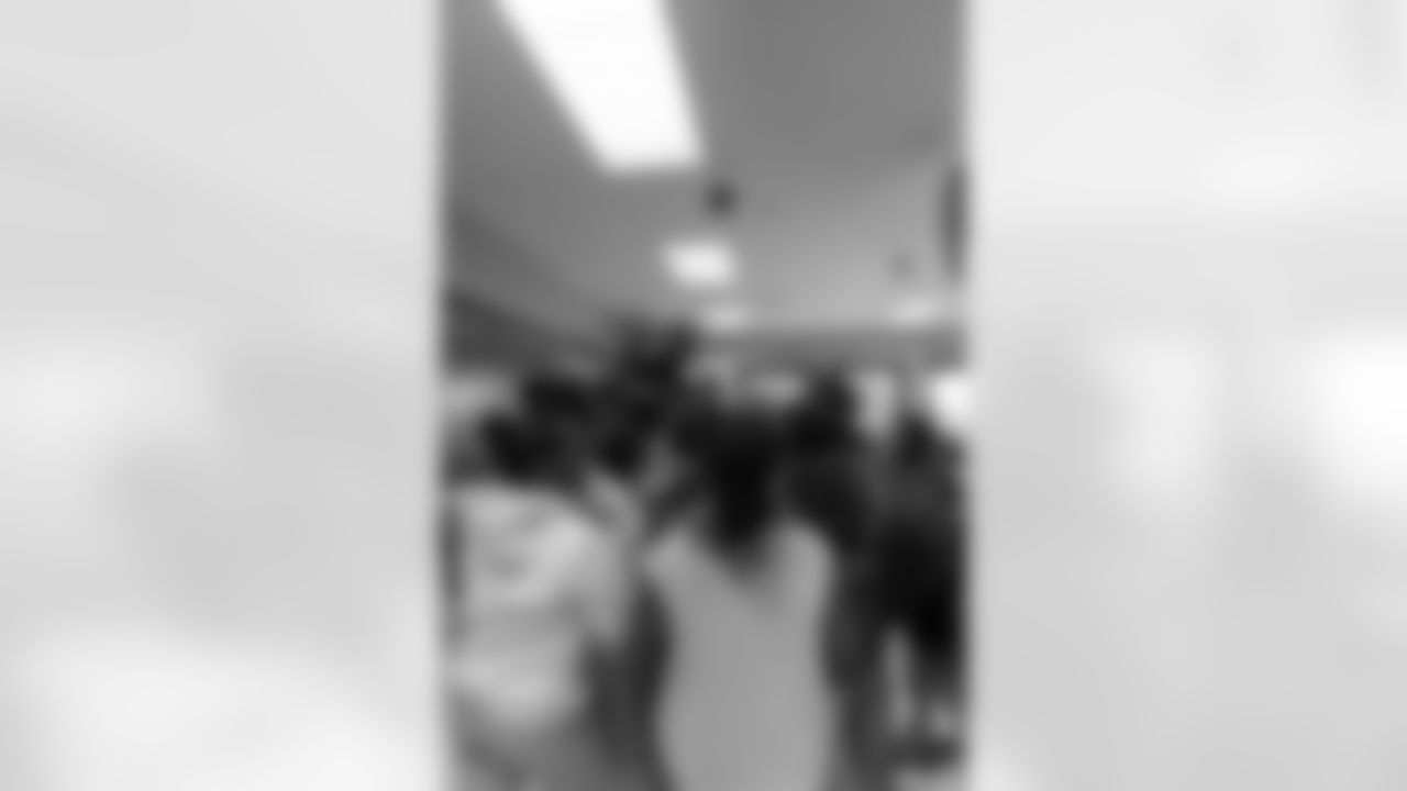 New Orleans Saints defensive end Cam Jordan visited students and staff at Martin Luther King Jr. Elementary School on Tuesday, Dec. 9, 2025.