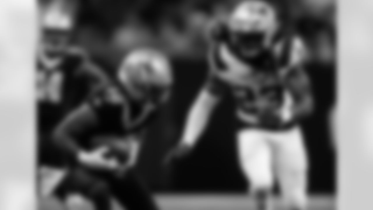 Check out the game action photos from the New Orleans Saints game against the New England Patriots for Week 6 of the 2025 NFL season on October 12, 2025 at Caesars Superdome.
