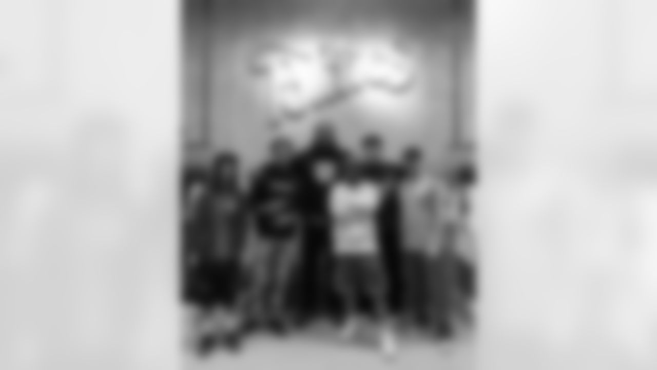 New Orleans Saints defensive end Cameron Jordan gifted dozens of local youth with a pair of sneakers of their choice at Sneaker Politics in the French Quarter on Monday, December 22, 2025.