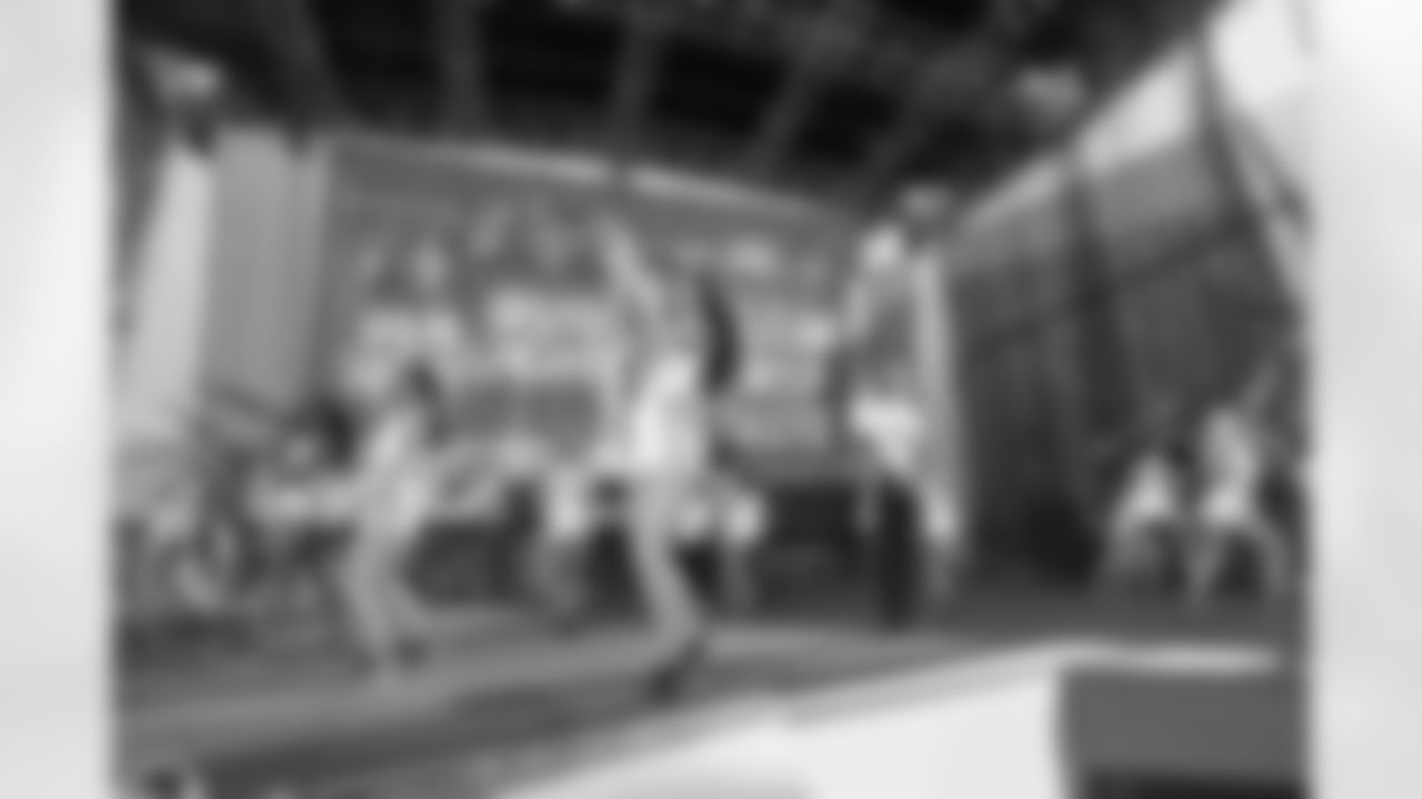 New Orleans Saints fans enjoyed the Week 12 entertainment in Champions Square ahead of the game against the Atlanta Falcons during the 2025 NFL season on Nov. 23, 2025.