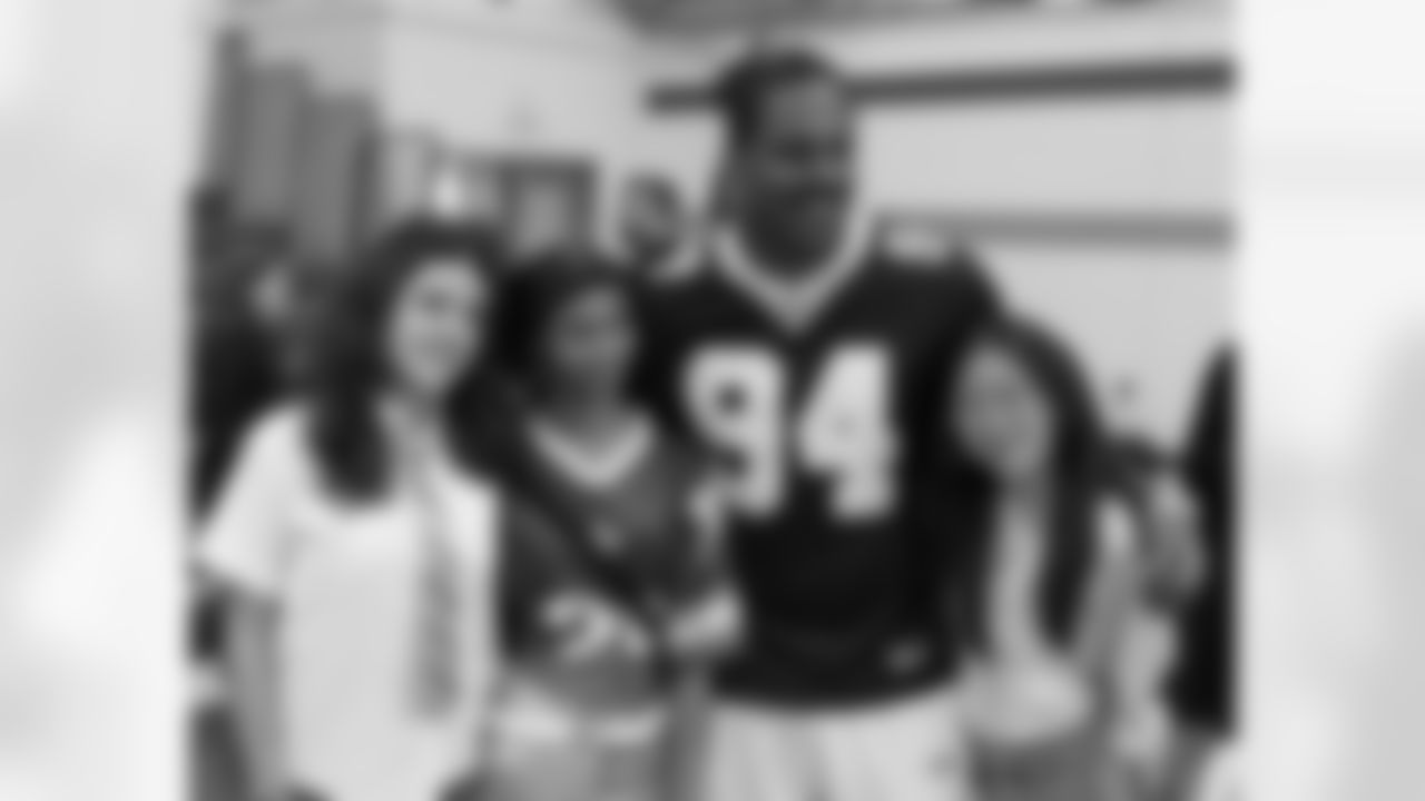 New Orleans Saints defensive end Cameron Jordan partnered with GENYOUth to help tackle youth food insecurity in Louisiana at Ben Franklin High School on Tuesday, Oct. 29, 2024.
