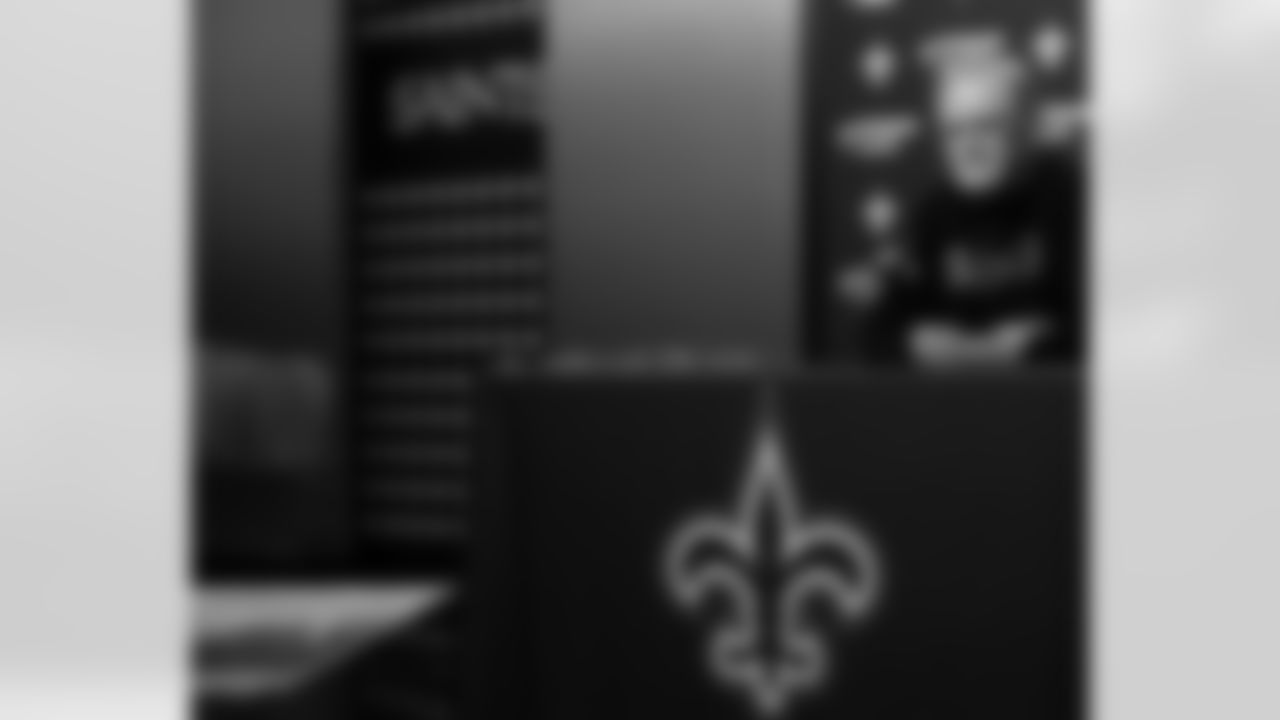 New Orleans Saints Executive Vice President/General Manager Mickey Loomis and head coach Kellen Moore speak with the media prior to the Saints 2025 Training Camp presented by Rouses Markets at the Ochsner Sports Performance Center on July 22, 2025.