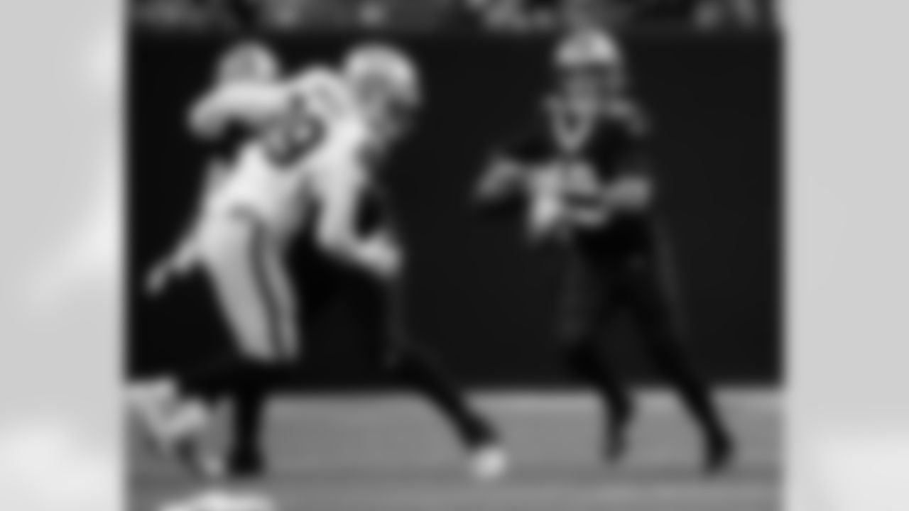 Check out the game action photos from the New Orleans Saints game against the Las Vegas Raiders for Week 17 of the 2024 NFL Season on Dec. 29, 2024 at Caesars Superdome.